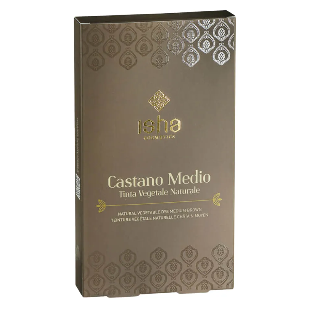 1-Isha-Cosmetics-Tinte-Vegetal-Natural-Castano-Medio-100g.webp Isha Cosmetics Tinte Vegetal Natural Castano Medio 100g - Imagen 1